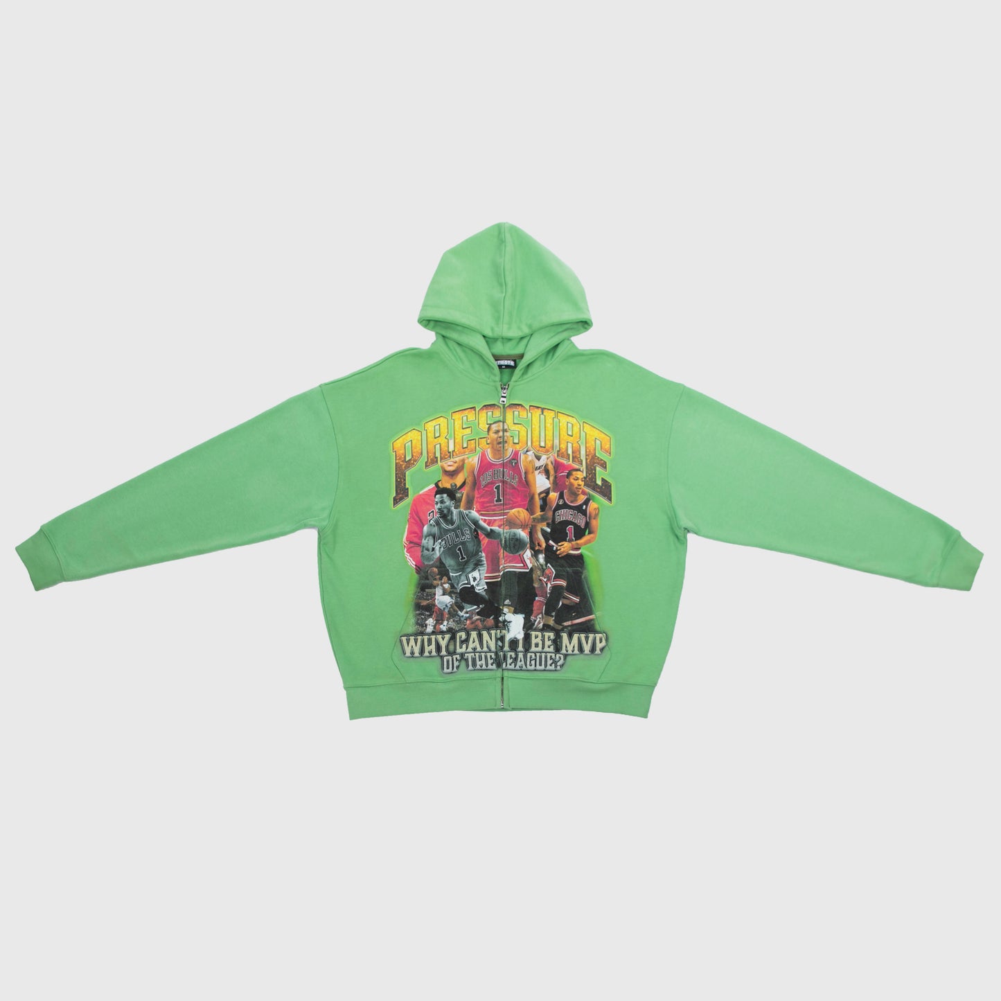 "D ROSE" 4TH QTR PRESSURE HOODIE [LIME GREEN]