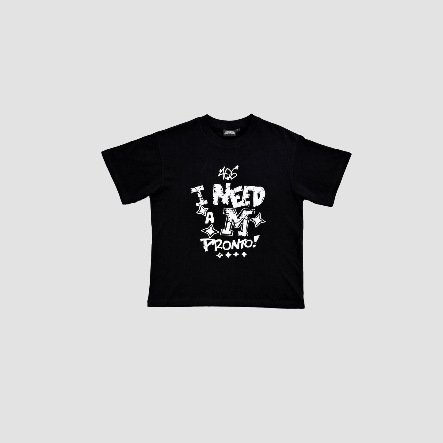 "I NEED A M" 4TH QTR TEE [BLACK]