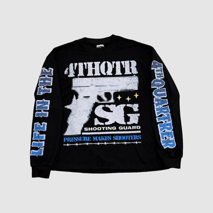 "SHOOTERS" 4TH QTR LONG SLEEVE [BLACK & BLUE]