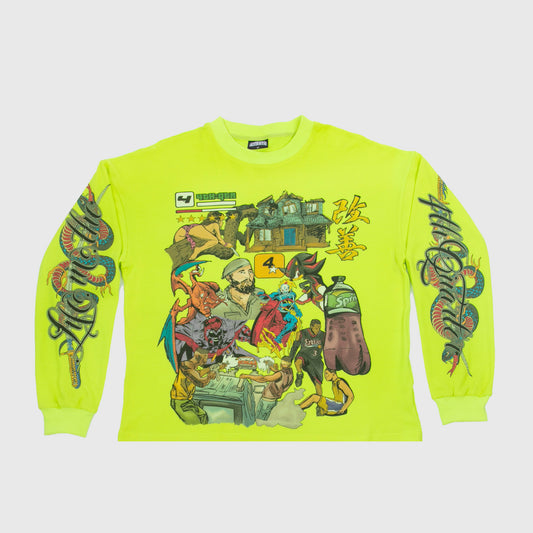 "MASH UP" 4TH QTR LONG SLEEVE [MEAN GREEN]