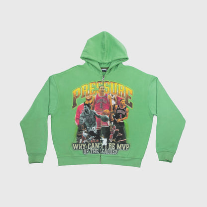 "D ROSE" 4TH QTR PRESSURE HOODIE [LIME GREEN]