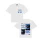 “SUDDEN DEATH” TEE [WHITE & BLUE]
