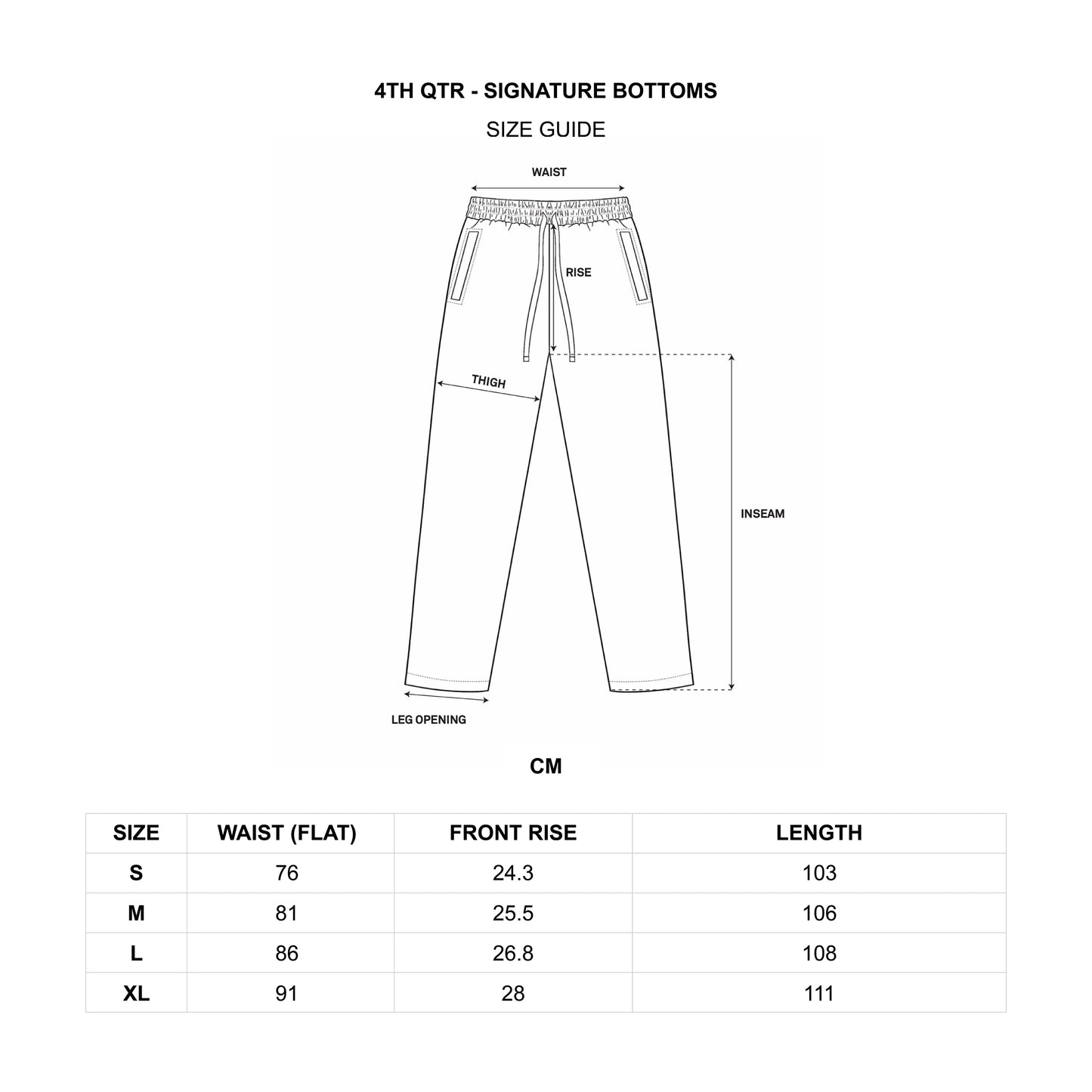 "SIGNATURE" 4TH QTR BOTTOMS [WASHED BLACK]