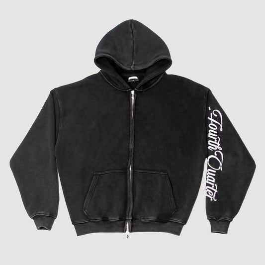 "SIGNATURE" 4TH QTR HOODIE [WASHED BLACK]