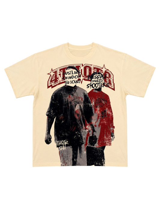 “MENACE” TEE [CREAM]