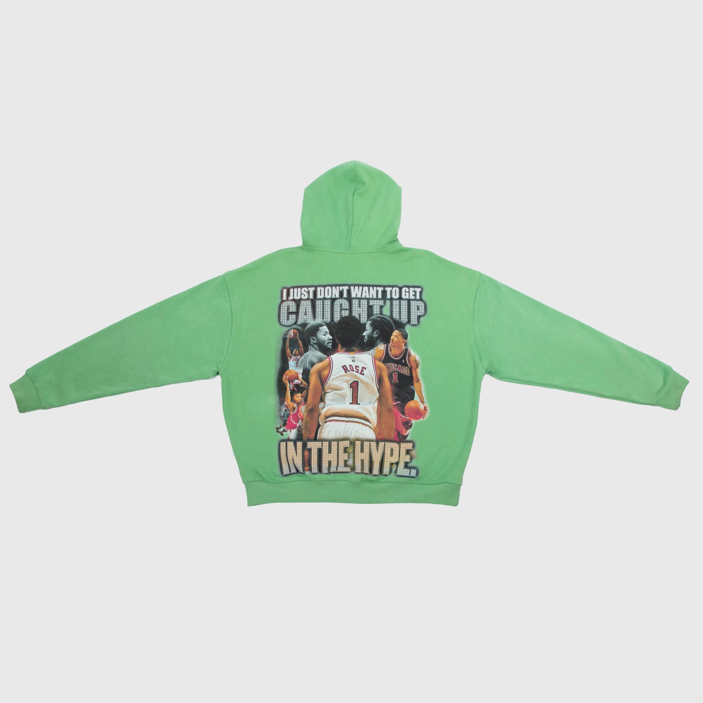 "D ROSE" 4TH QTR PRESSURE HOODIE [LIME GREEN]