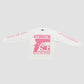 "SHOOTERS" 4TH QTR LONGSLEEVE [WHITE & PINK]