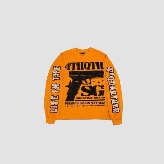 "SHOOTERS" 4TH QTR LONG SLEEVE [ORANGE]