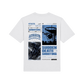 “SUDDEN DEATH” TEE [WHITE & BLUE]