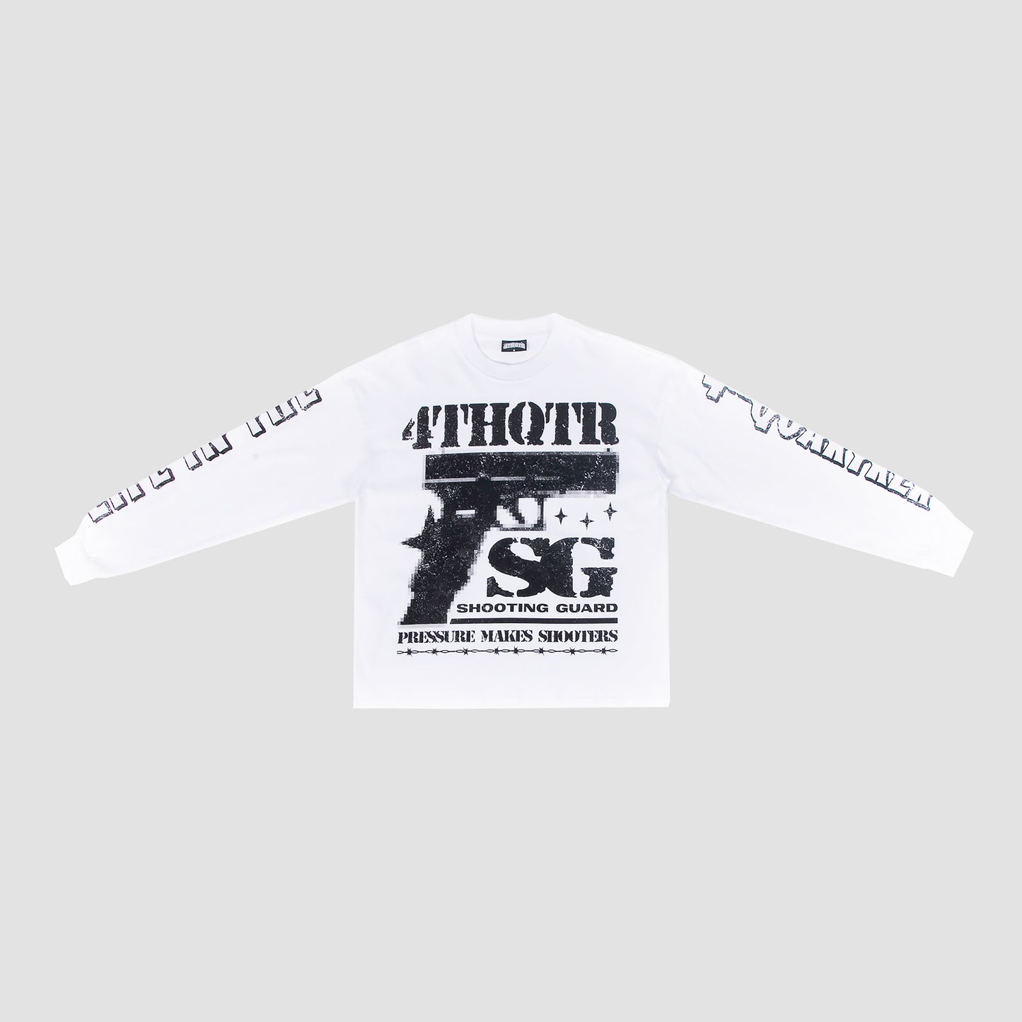 "SHOOTERS" 4TH QTR [LONG SLEEVE] WHITE