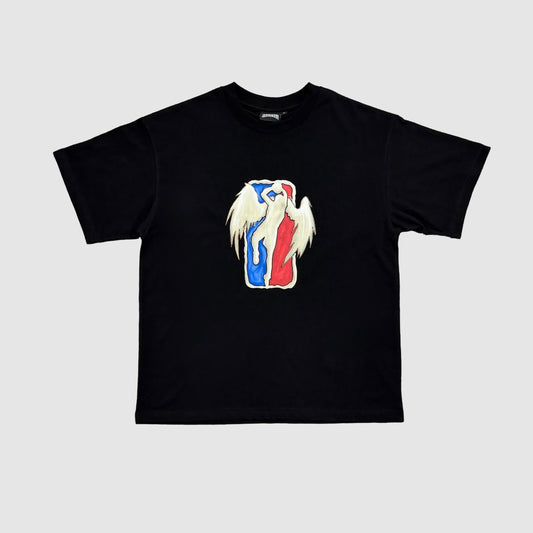 "ANGEL" 4TH QTR PRESSURE TEE [BLACK]