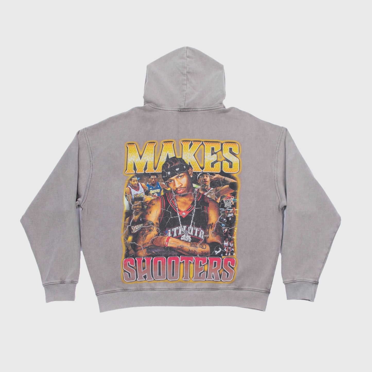"IVERSON" 4TH QTR PRESSURE HOODIE [WASHED GREY]