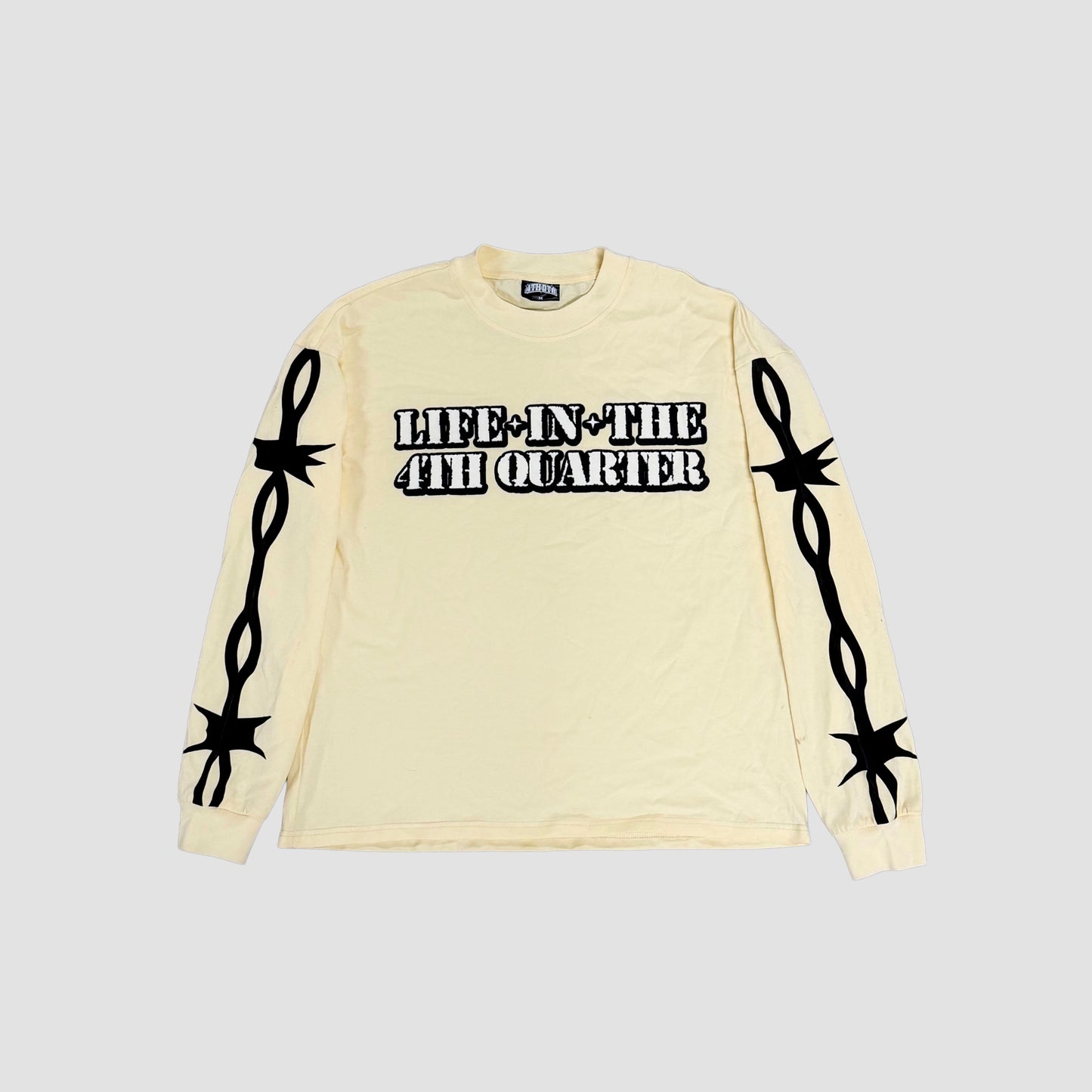 LIT4 BARBWIRE LONGSLEEVE TEE [CREAM]