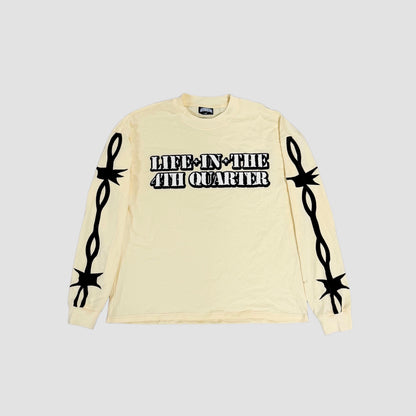 LIT4 BARBWIRE LONGSLEEVE TEE [CREAM]