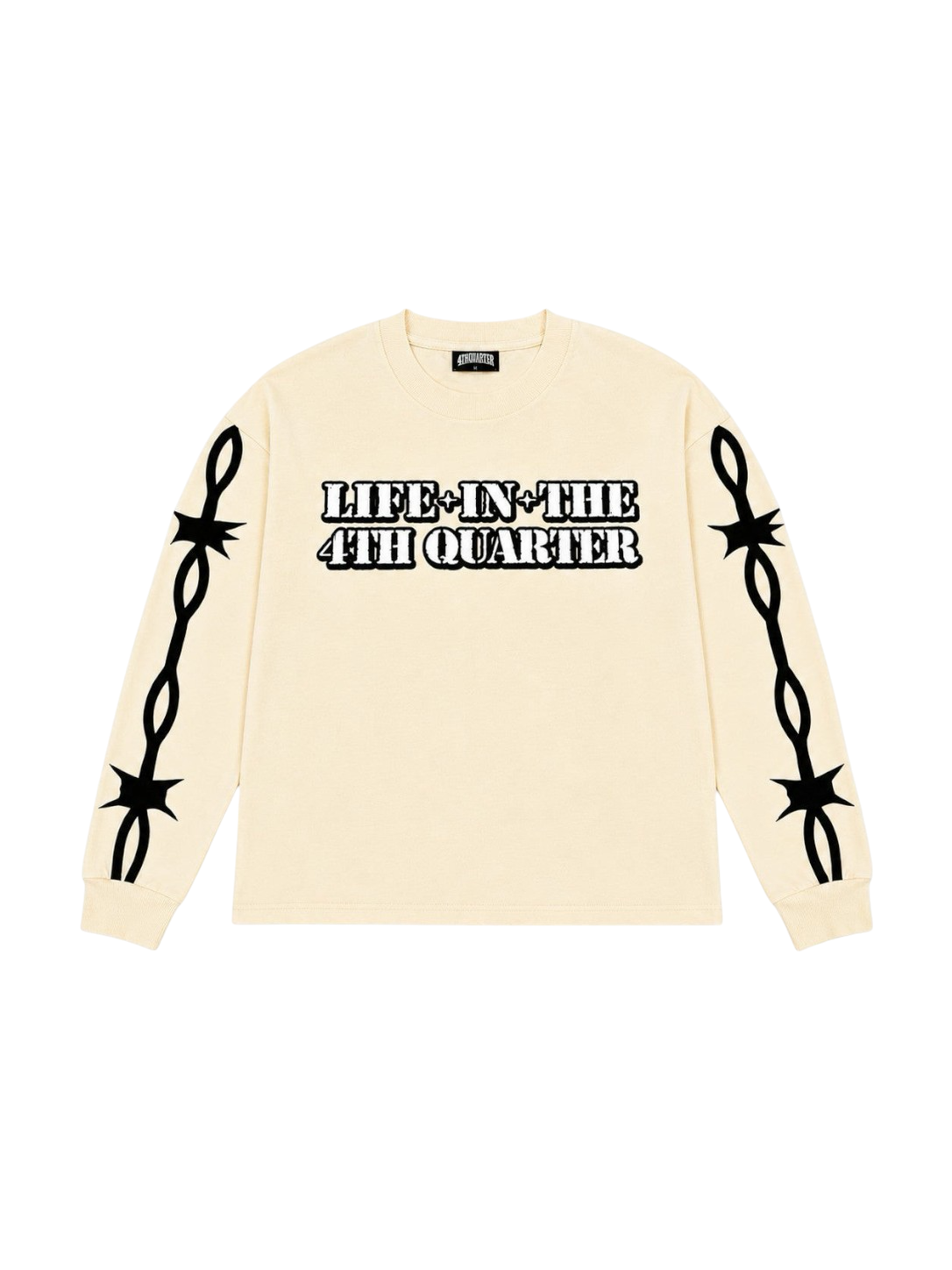 “LIT4 BARBWIRE”LONGSLEEVE TEE [CREAM]