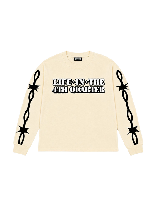 “LIT4 BARBWIRE”LONGSLEEVE TEE [CREAM]