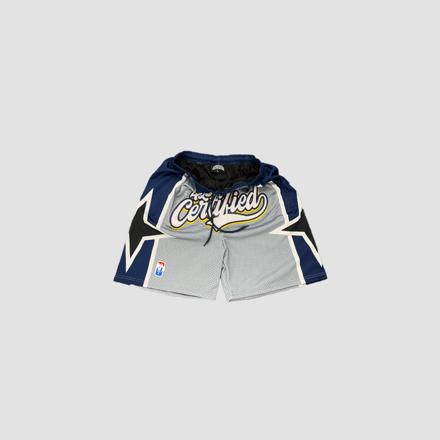 “CERTIFIED” 4TH QTR SHORTS [NAVY BLUE & GREY]