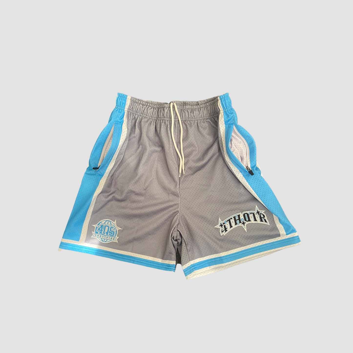 “SILVER SURFER” 4TH QTR SHORTS [BABY  BLUE & GREY]