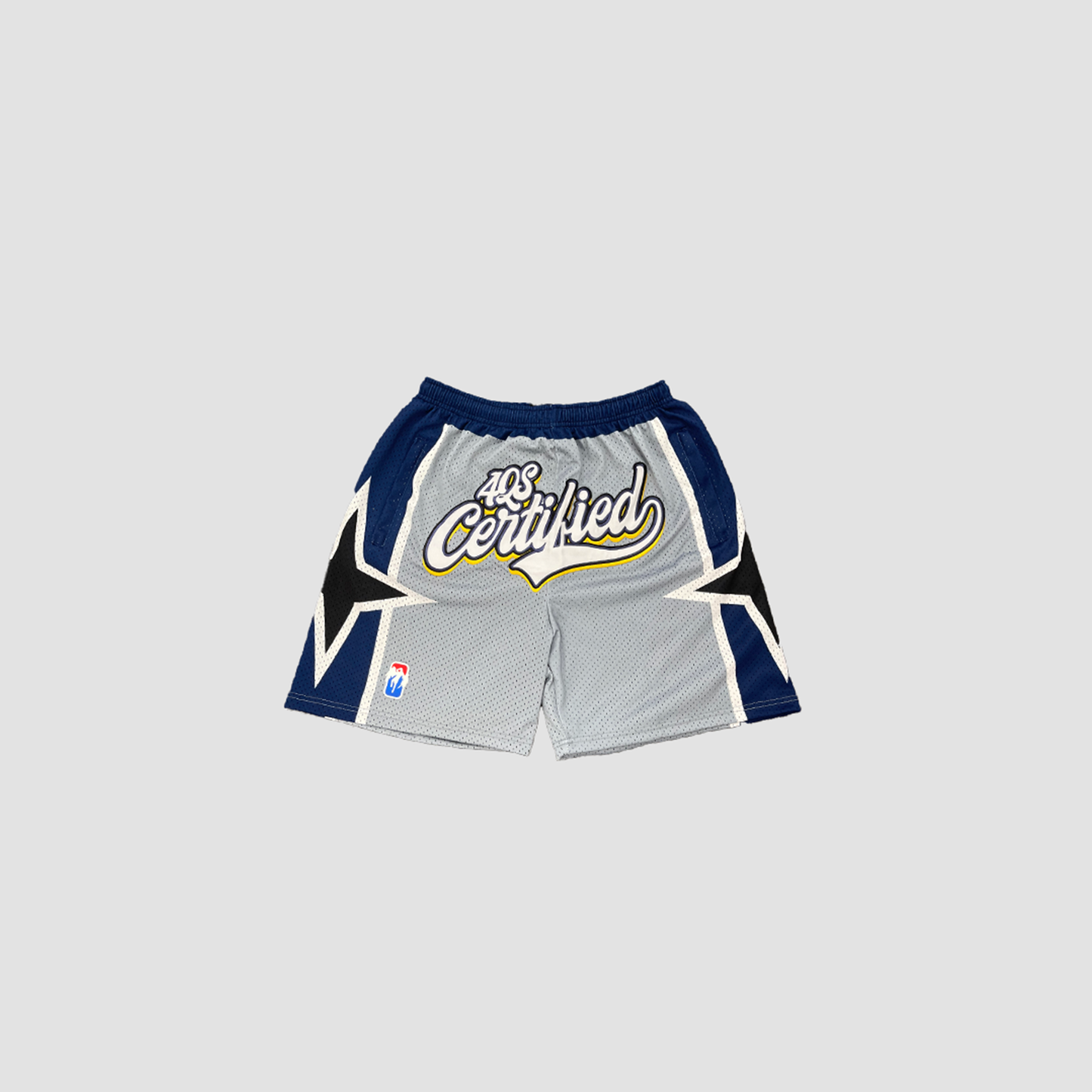 “CERTIFIED” 4TH QTR SHORTS [NAVY BLUE & GREY]